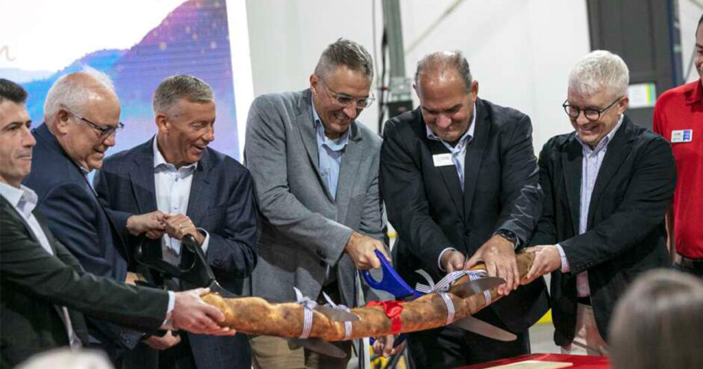Ceremonial 'Baguette Cutting' to celebrate the newly built 10th fermentation tank, becoming the world's largest yeast production plant. 