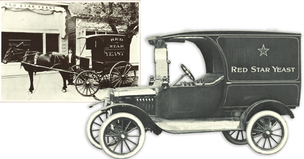 Our first delivery vehicle was a Ford Coupe