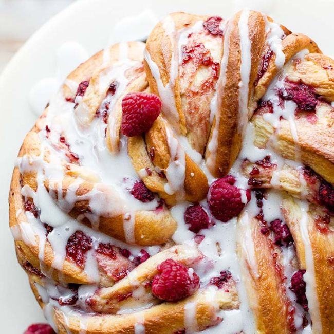 Raspberry Danish Twist Bread