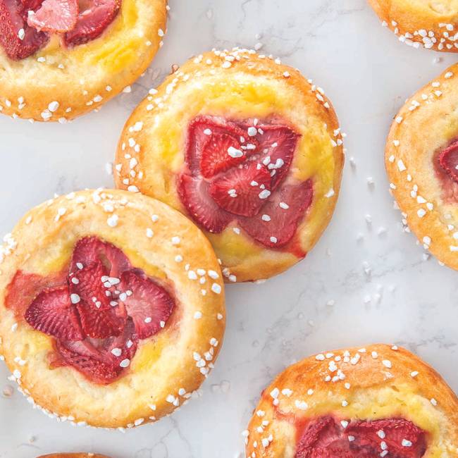 Strawberry Brioche Tarts