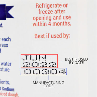 quick rise yeast package with expiration date information