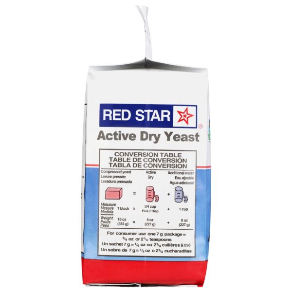 Title Red Star Active Dry Yeast – 32-ounce package – Side Conversion