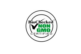 Bio-checked Non-GMO certified label