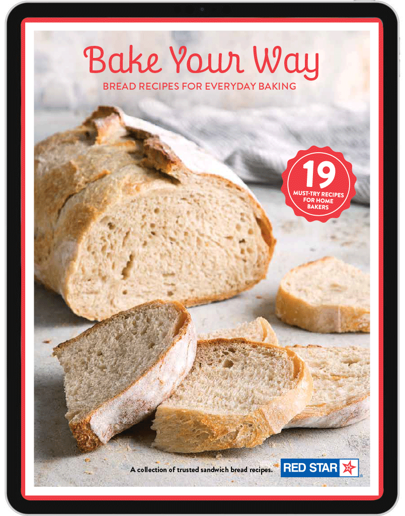Bake Your Way homemade sandwich bread recipes eBook on tablet screen