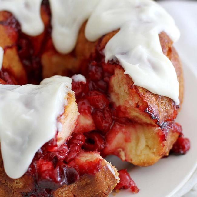 Cherry Cheesecake Monkey Bread